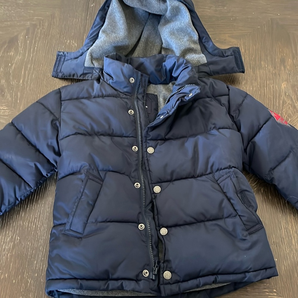 Gap navy blue puffer jacket, XS (4-5)